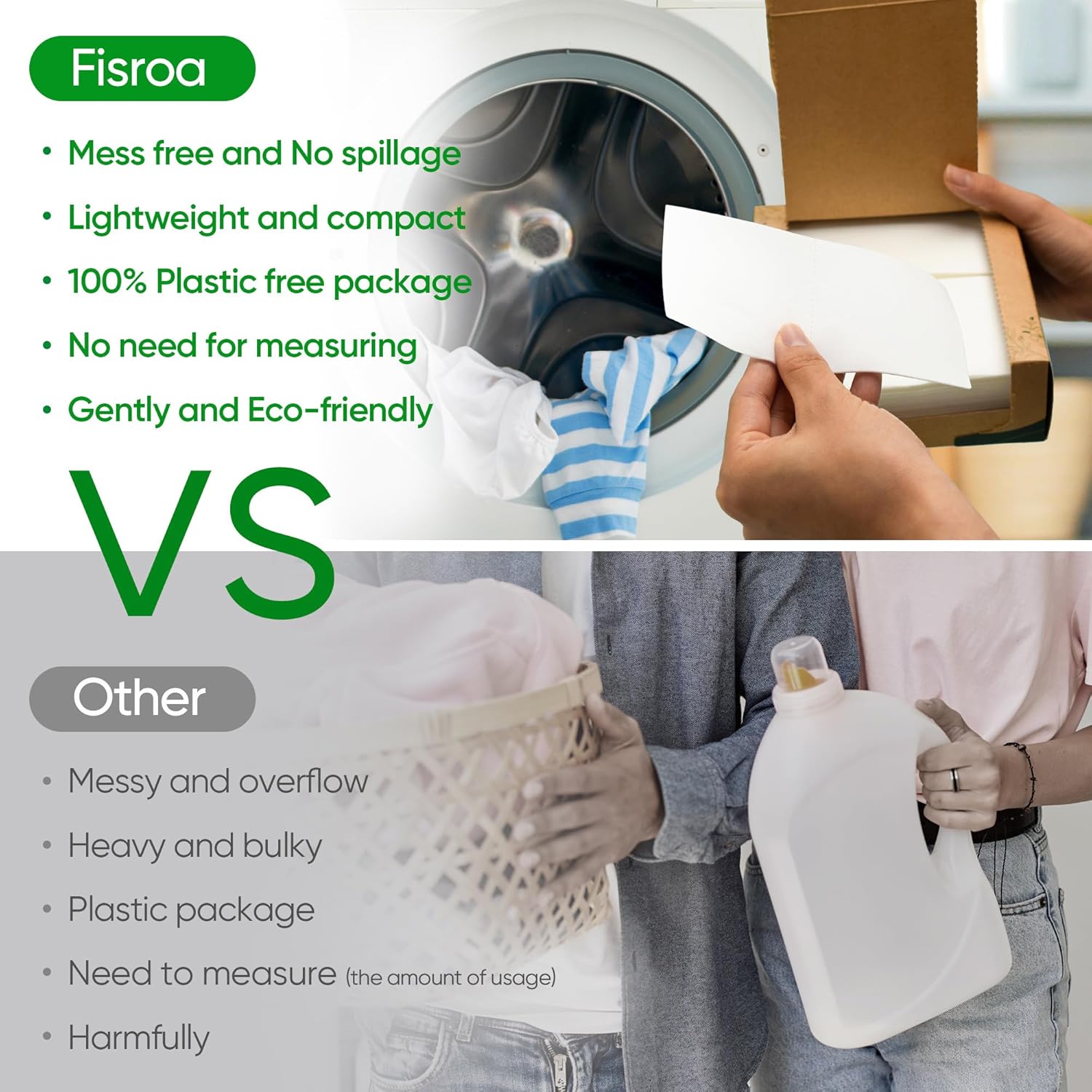 Travel Laundry Deternt Sheets 300 Loads Eco-friendly Washing