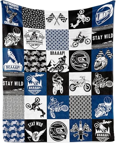Manta de bebé de motocicleta para niños, manta de motociclista para guardería, manta de franela de felpa suave y acogedora para recién nacidos,