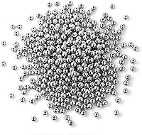 Vista 10 de [2 MM/280 piezas] Cuentas de acero inoxidable negras redondas de metal espaciador a granel para hacer joyas DIY, collar, pulsera