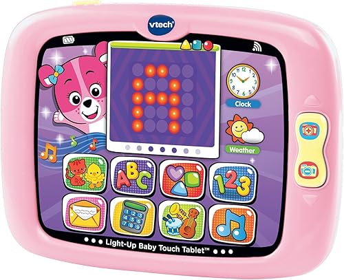 VTech Tableta táctil para bebé iluminada rosa