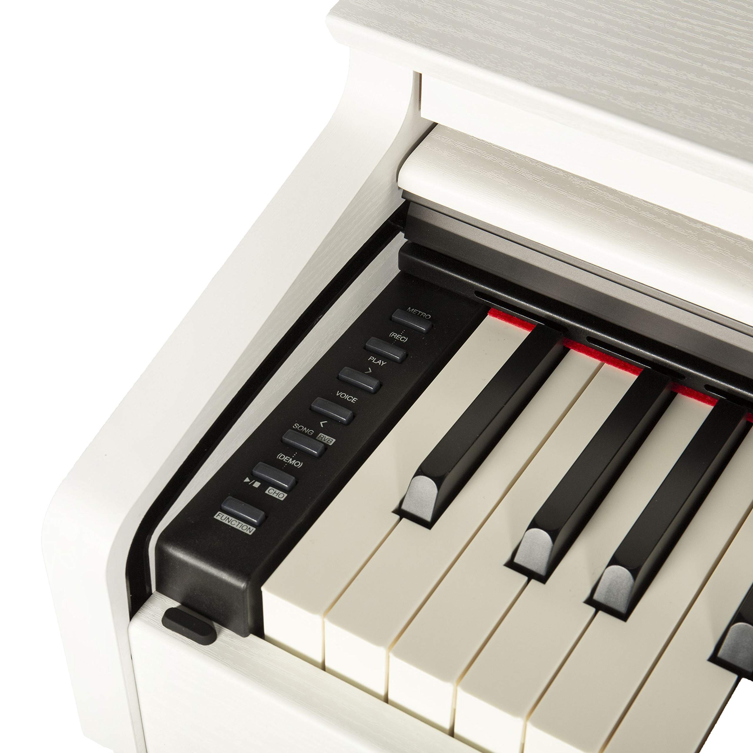 Fame DP-3000 E-Piano mit Hammermechanik, anschlagdynamischen 88 Tasten, voller Klavierklang, 20 Orchesterklangfarben, 128-fache Polyphonie, wertiges Gehäuse mit Deckel und Konsolen, Digital Piano