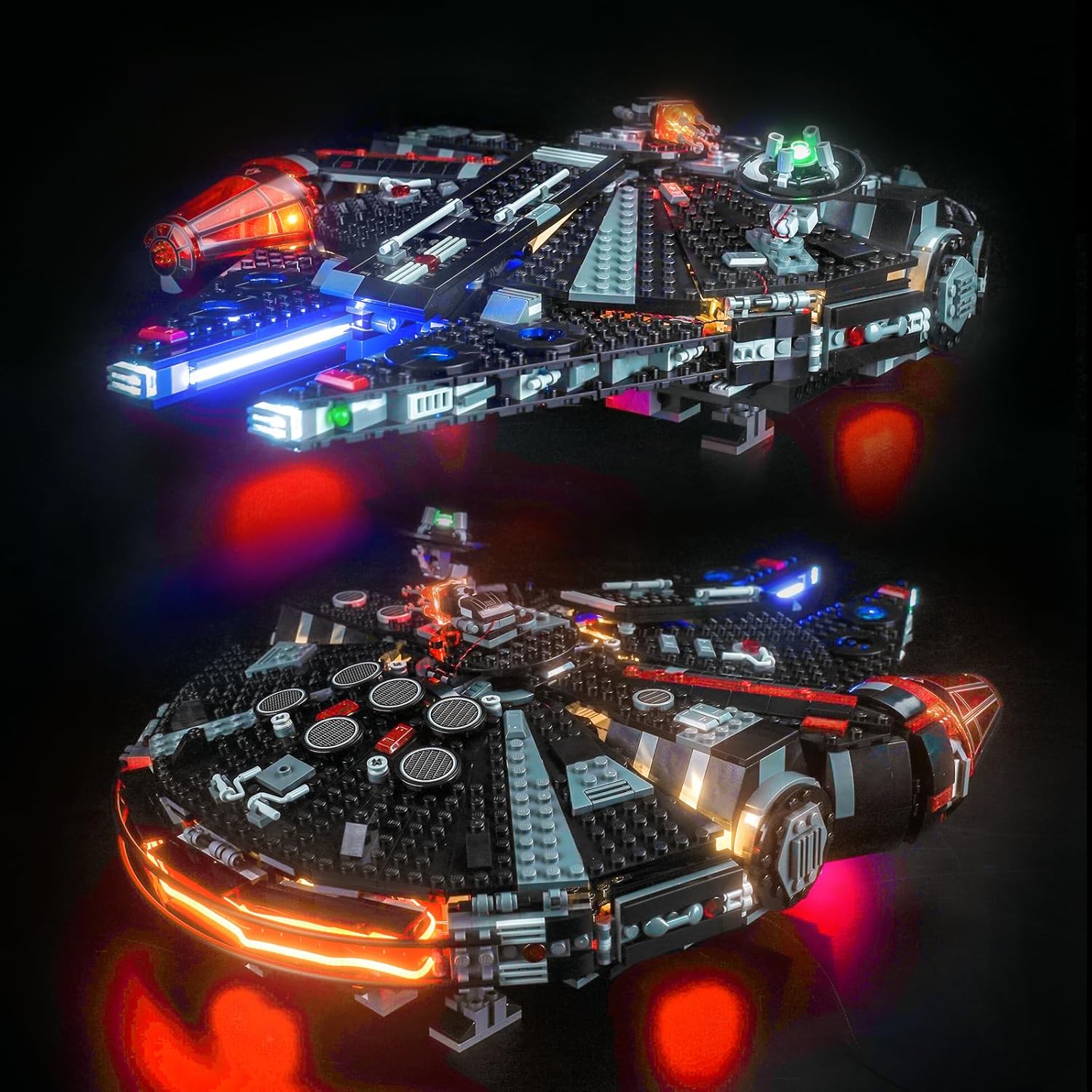 BrickBling LED Light Compatible with Lego The Dark Falcon, Creative Lighting Compatible with Lego 75389-No Model (Classic Version Light)