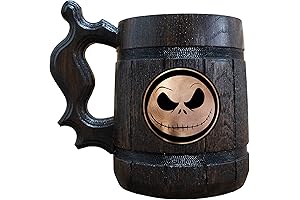 Personalized Jack Skellington Beer Mug, 22 oz Halloween Gift
