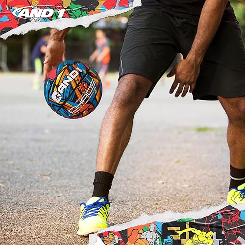 Miniatura 3 de AND1 Chaos Basketball: Official Regulation Size 7 (29.5 inches) Rubber - Deep Channel Construction Streetball, Made for Indoor Outdoor Basketball