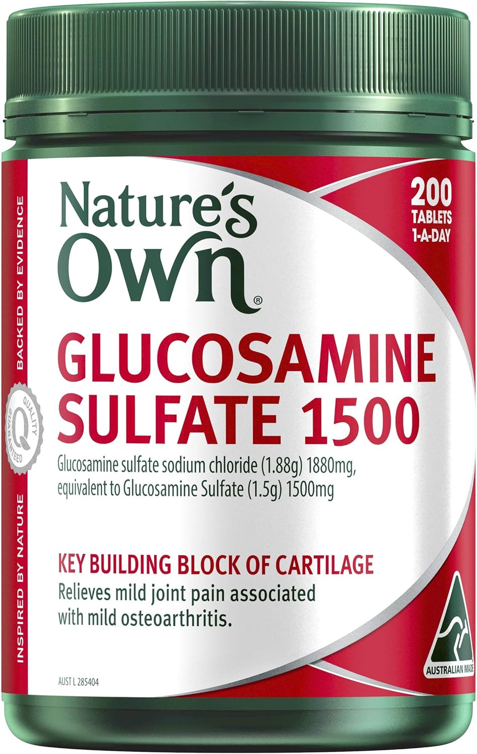 Nature's Own Glucosamine Sulfate 1500 Helps Maintain Healthy Joints