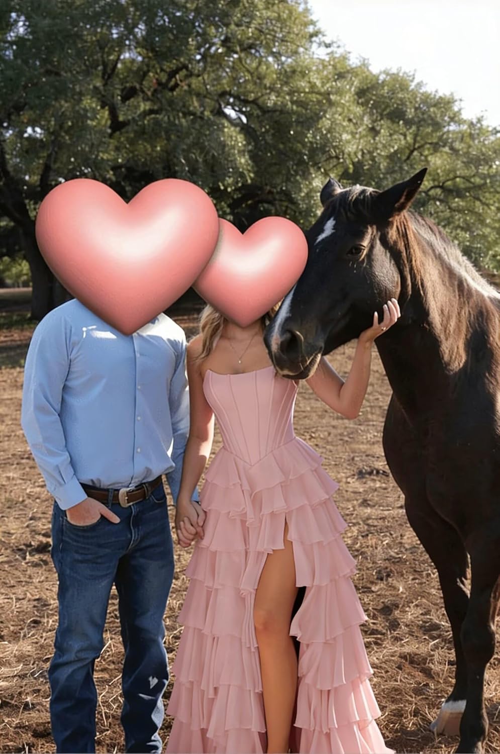 Sevintage Long Strapless Prom Dresses for Women Corset Bodycon Tiered Formal Evening Party Gowns with Slit - Image 6