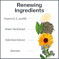 Vista 6 de QRxLabs Almohadillas de ácido glicólico 20% rejuvenecedor para cara y cuerpo con vitaminas B5, C y E, té verde, caléndula, alantoína, exfolia