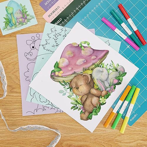 Miniatura 5 de DOOHALO Bolígrafos de punta fina de doble punta para Cricut Maker 3MakerExplore 3Air 2 rotuladores con punta 0.41.0, 36 paquetes por juego para