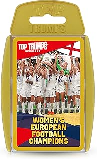 Top Trumps Women's European Football Champions Specials Card Game, Play with 30 stars including Chloe Kelly, Lucy Bronze, and Jess Carter, Golden, gift and toy for boys and girls Aged 6 plus