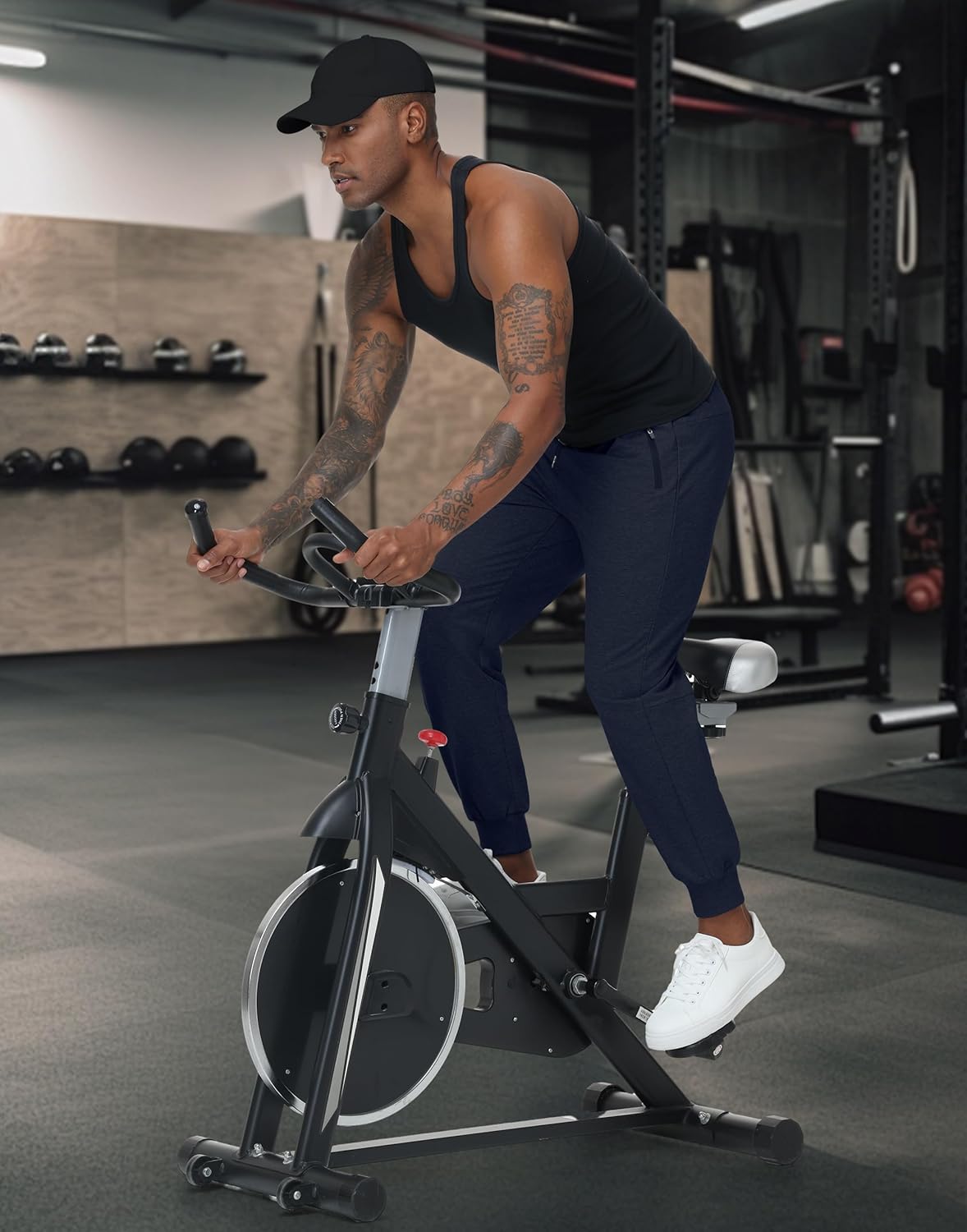 JWM Mens Joggers Sweatpants with 3 Zipper Pockets Comfy Stretchy Cotton Sweat Pants for Man Casual Athleticn Gym Regular&Tall - Image 6