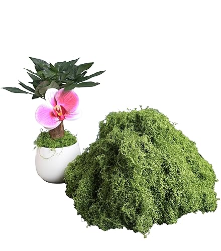 5.3oz Green Fake Moss Artificial Floral Moss Faux Plant for