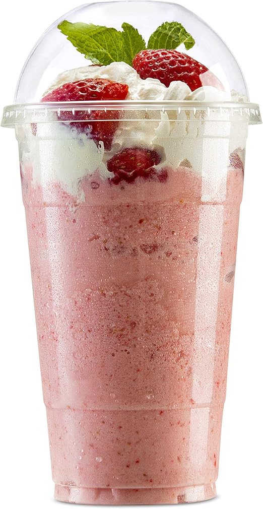 Clear Cups With Lids / 20 oz. Clear Plastic Cups with Lids