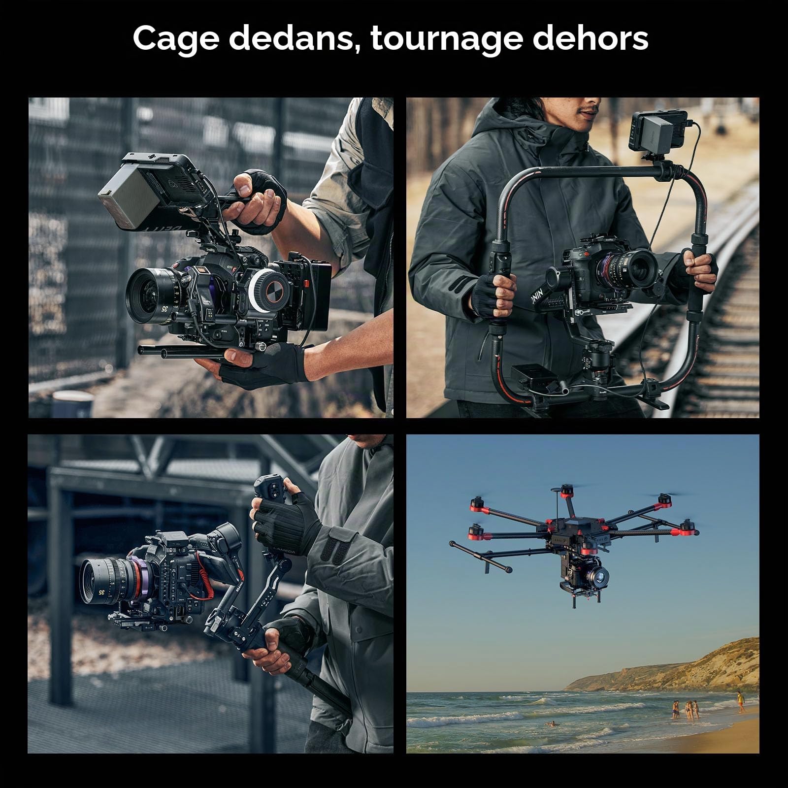 SMALLRIG Cage Kit pour Canon C80 Design modulaire avec plaque supérieure, latérale et inférieure, rail OTAN, support adaptateur d'objectif, pour pince HDMI, cage vidéo pour appareil photo avec griffe