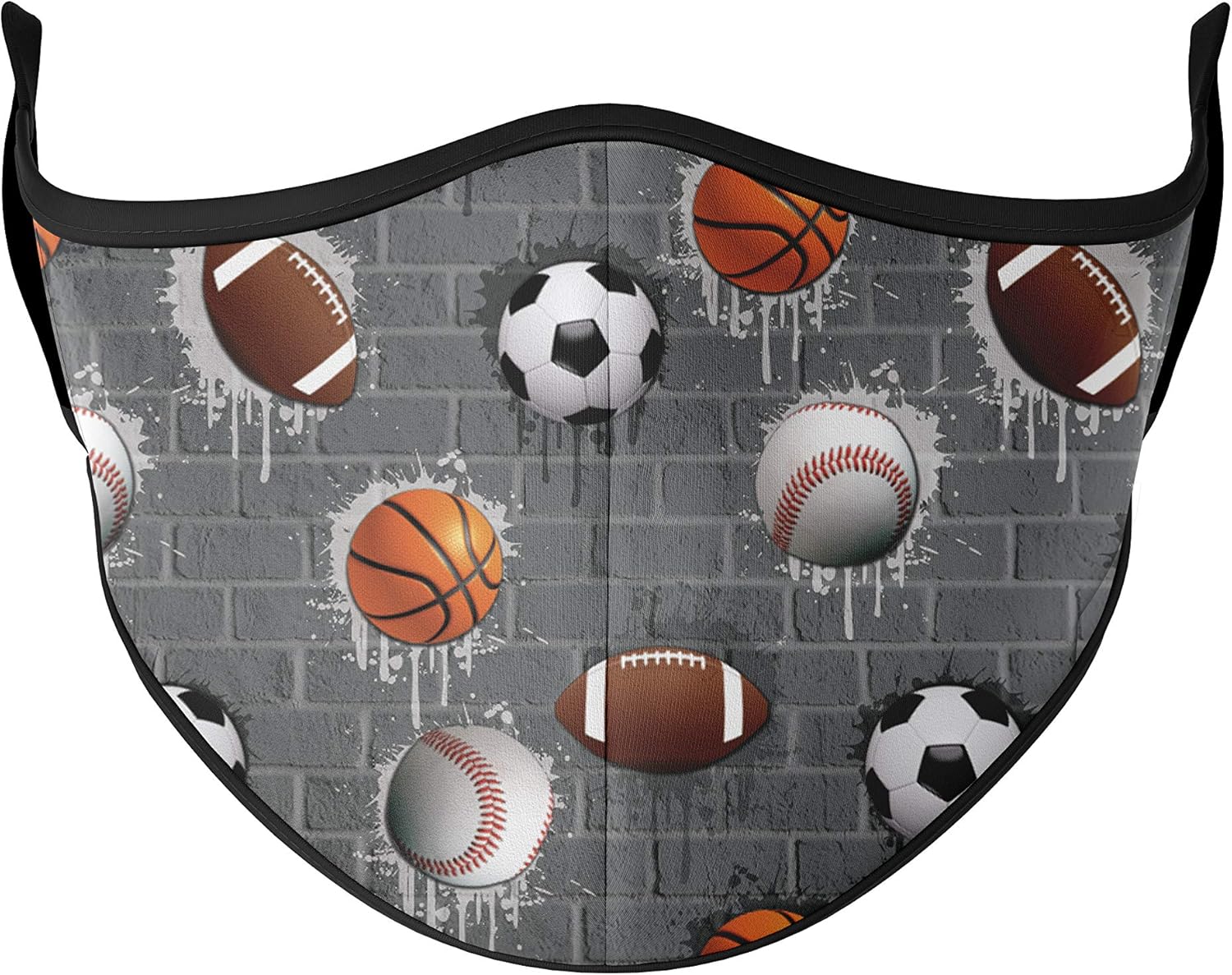 Top Trenz Reusable Face Mask Made with Stretch Cloth for Everyday Use Indoor/Outdoor Face