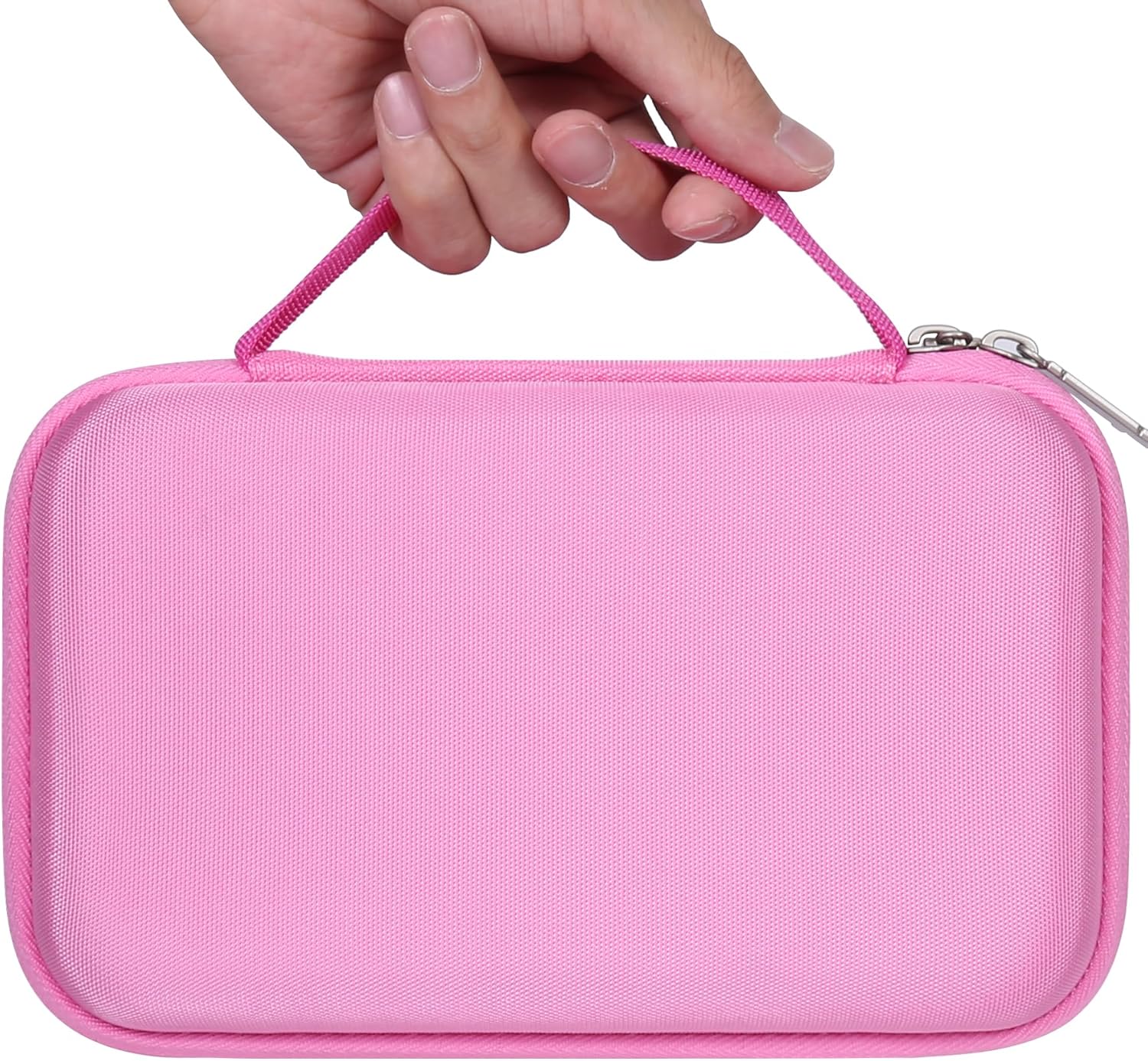 khanka Hard Case with Phomemo m221/M220/M110/m110s Label Maker - Portable Bluetooth Label Maker Carrying Storage Bag for Printer Labels, USB Cable and Accessories (Case Only) (Pink) - Image 8