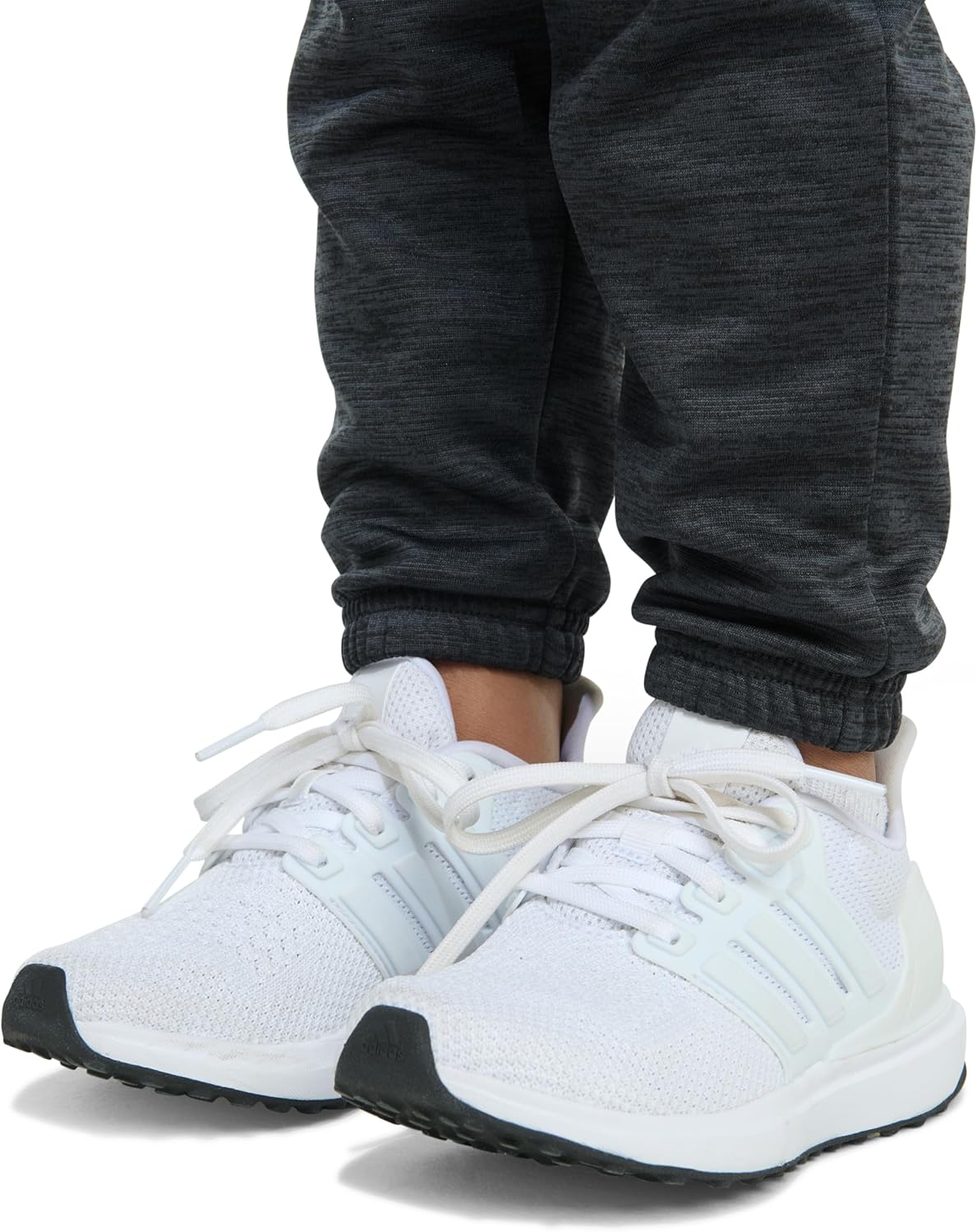 adidas boys 2-piece Poly Fleece 3-stripe Pullover & Jogger Set - Image 5