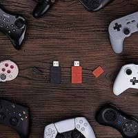 Vista 6 de AKNES 8BitDo Adaptador de controlador inalámbrico USB 2 convertidor Dongle para interruptorinterruptor OLED, Windows, Raspberry Pi, para controlador