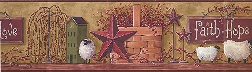 Better Homes & Gardens Fe, Esperanza y Amor Papel pintado Frontera
