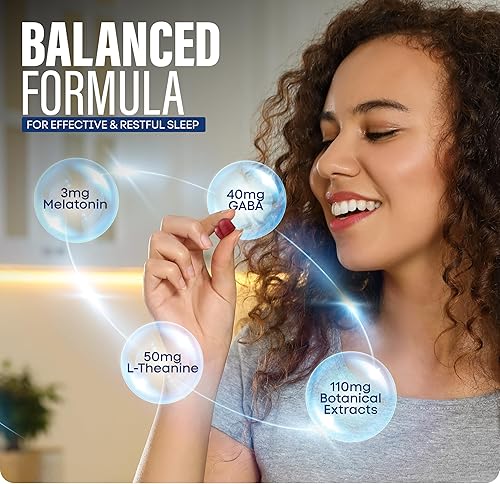 Miniatura 3 de Dr. Price - Gomitas para dormir para adultos, 3 mg de melatonina, L-teanina, GABA y mezcla de hierbas, sabor a bayas mixtas, ayuda para dormir sin