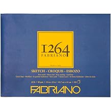 Fabriano 1264 Sketch Pad, 18" x 24", Glue Bound, 60 lb.