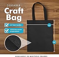 Vista 3 de Pack de 25 bolsas reutilizables para regalos, fiestas, almuerzo., Negro