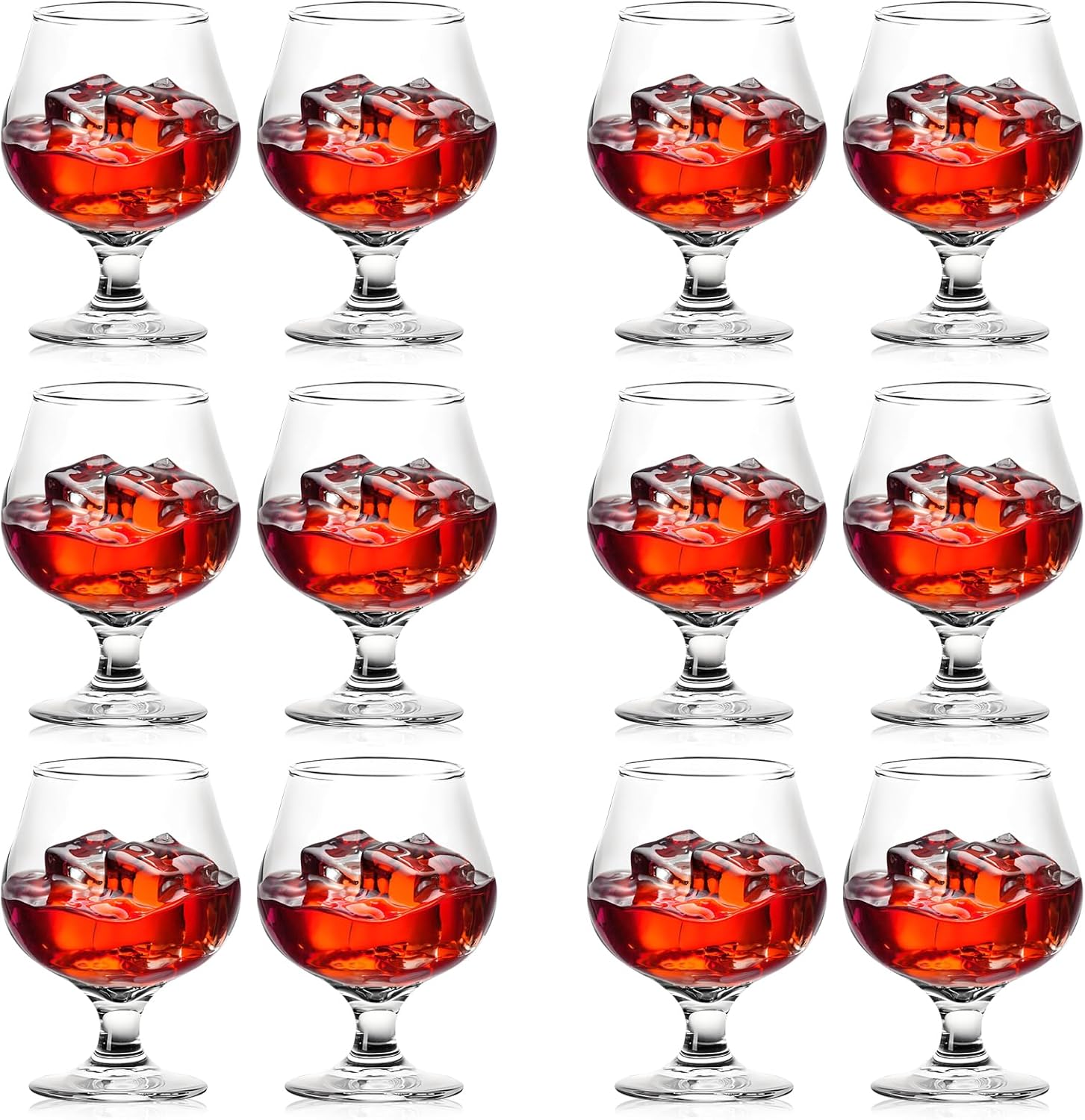 Brandy Bourbon Whiskey Cognac Scotch Drinking Glasses, Superb Lead-Free Crystal Snifter Glass for Cocktail Party Dishwasher Safe, 11.5 oz (Set of 12)