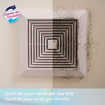Easy Apply Ventilation Fan Dust Filter, Ceiling & Bathroom Fans, 3-Pack