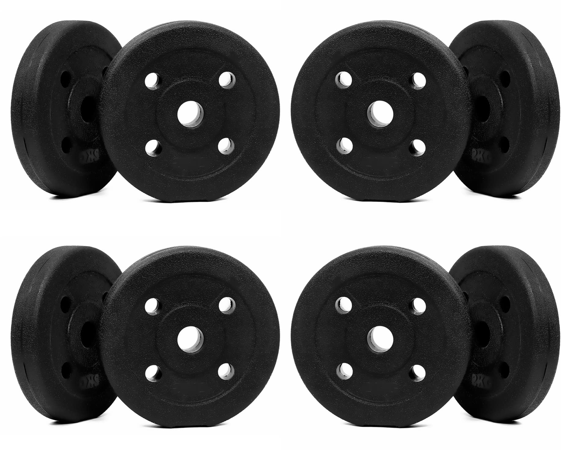 FitBox Sports Pack of 8 Plates 16 Kg (1kg x 4 + 3kg x 4)