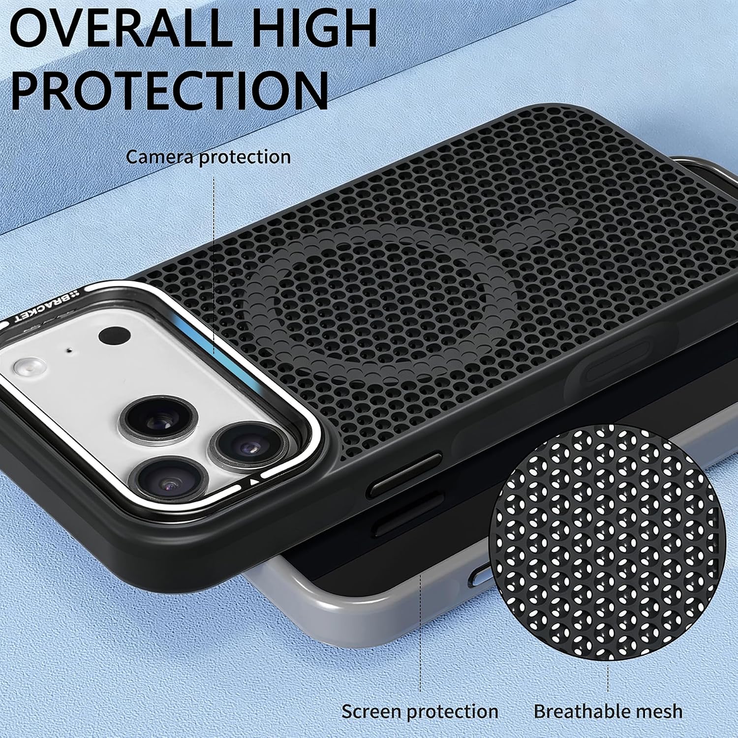 CCSmall for Apple iPhone 18 Pro Heat Dissipation Phone Case SRC Black image 5