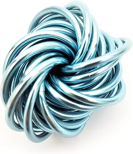 Miniatura 155 de Möbii Fidget Ball (Solid Color): Quiet Mobius ADHD Anxiety Stim Stress Relief Toy Tool for Home Travel Office or Desk (XL(Daydream), Full, Dark Iris)