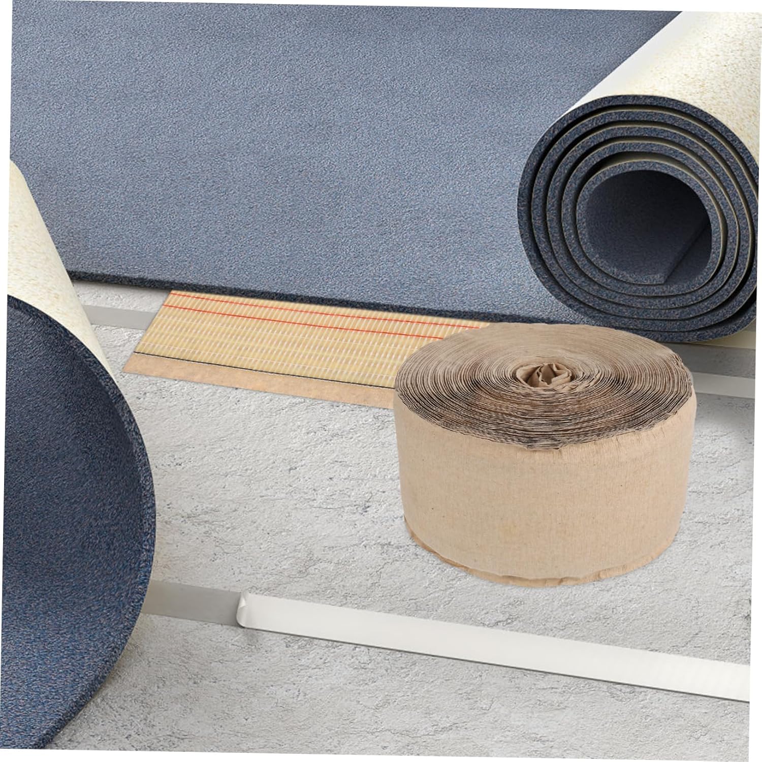 jojofuny 1Roll Carpet Seam Repair Kit Durable Heat Bond Tape for Easy Carpet Joining and Installation Compatible with All Carpet Types for Professional Finishing