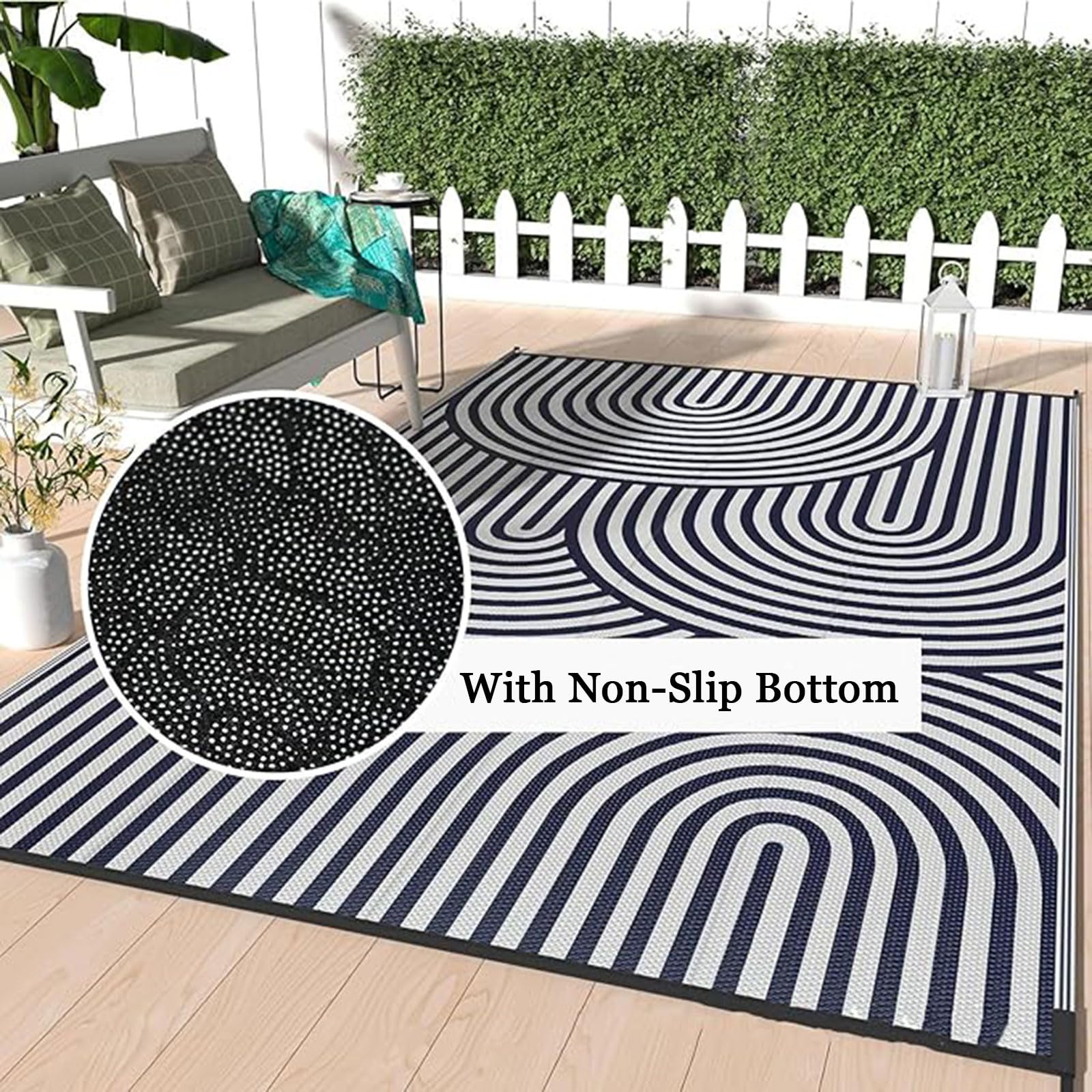 ZTGL Dywaniki zewnętrzne na patio, duży dywan do kampera, dywan z kryształowego aksamitu, dywaniki ogrodowe, dywaniki z motywami geometrycznymi,G,120x160cm
