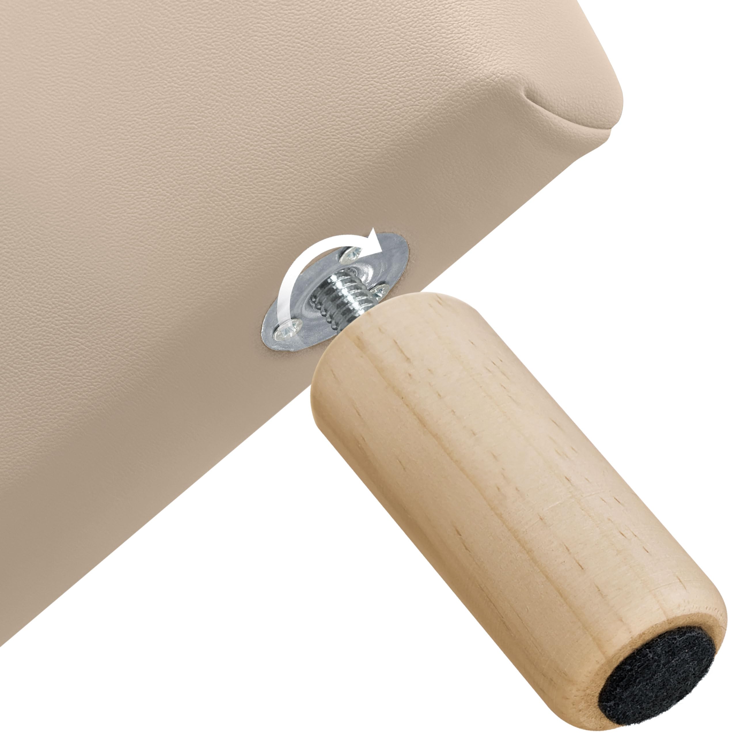 DHOME Cabecero, Cabezales de Cama Capitoné hasta el Suelo. Cabezal tapizado ACUALINE Tela y Polipiel. Cabeceros de Cama Matrimonio e Individual (Polipiel Beige, 145cm (Camas 120/135/140))