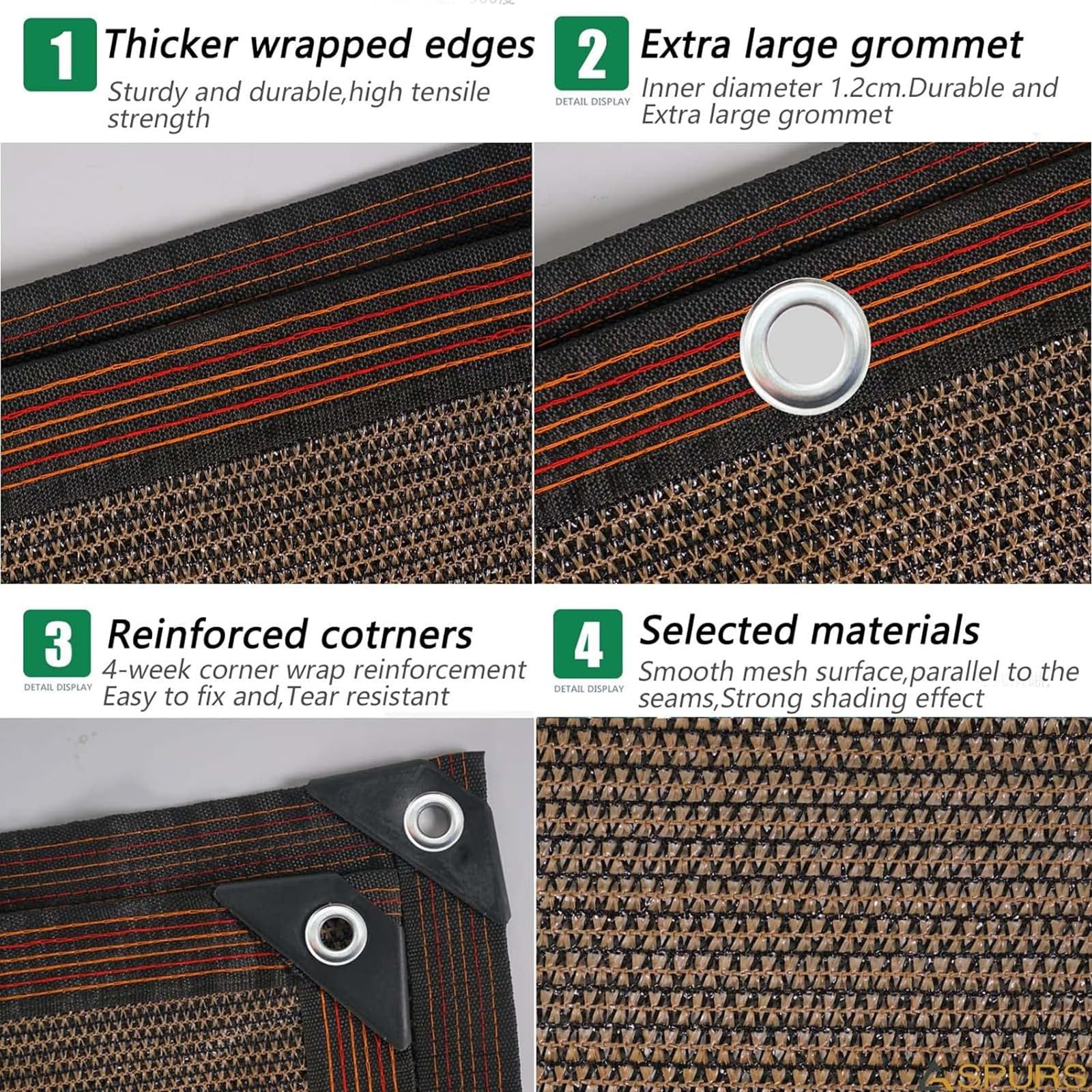 LXBche Shade Netting Sun Shade Sail Vegetable Greenhouse 90-95% Sun Shade Cloth Sun Block Car Cover Pet Cover for Outdoor Facility & Activities Garden Flower Plant Greenhouse Shading (Size : 6x10m)