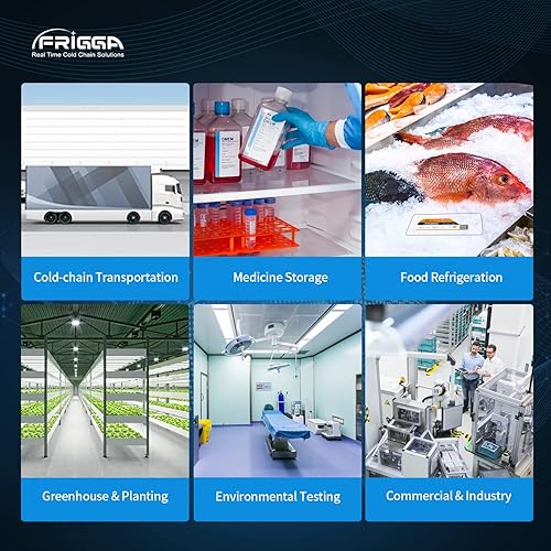 Miniatura 5 de Frigga Paquete de 10 registradores de datos de temperatura, registrador de temperatura desechable, 28800 puntos, registradores de temperatura USB,