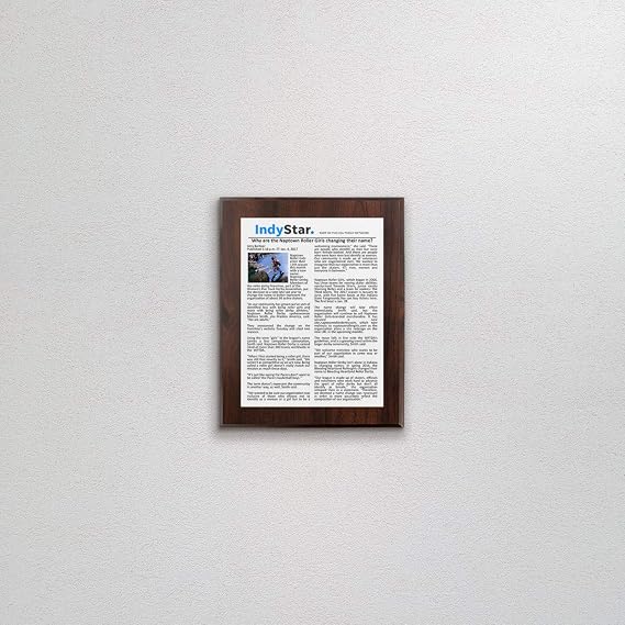 Personalized Newspaper Plaque - Simply Upload Your Article or Provide the Link and Add Your Custom Message (8 x 10)