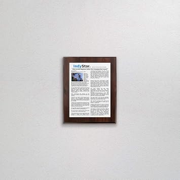 Personalized Newspaper Plaque - Simply Upload Your Article or Provide the Link and Add Your Custom Message (8 x 10)