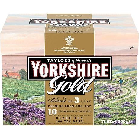 Taylors of Harrogate Yorkshire Gold, Traditional, Rich & Flavorful Black Tea, 160 Count