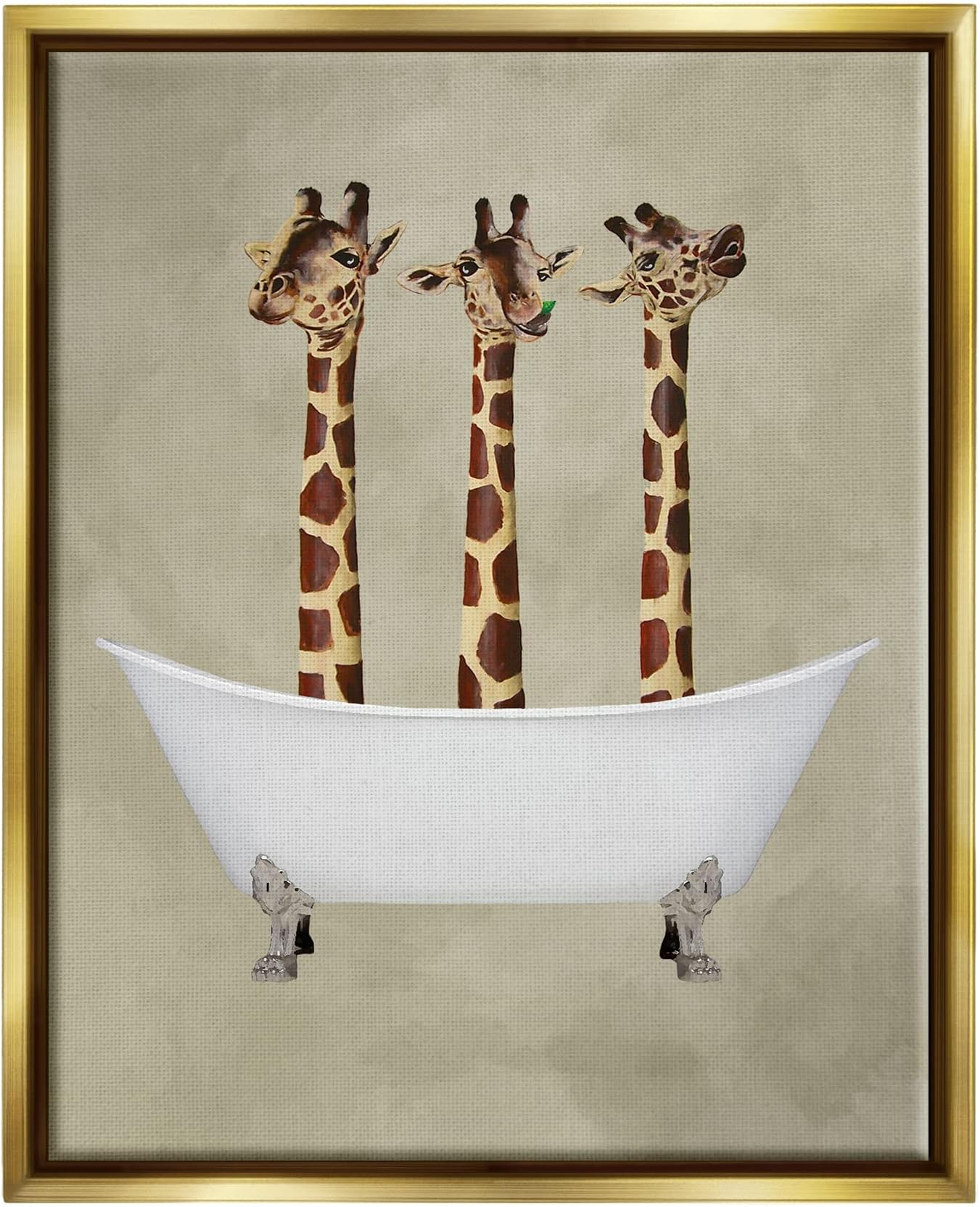 Stupell IndustriesThree Giraffes In A Bathtub, Design by Coco de Paris
