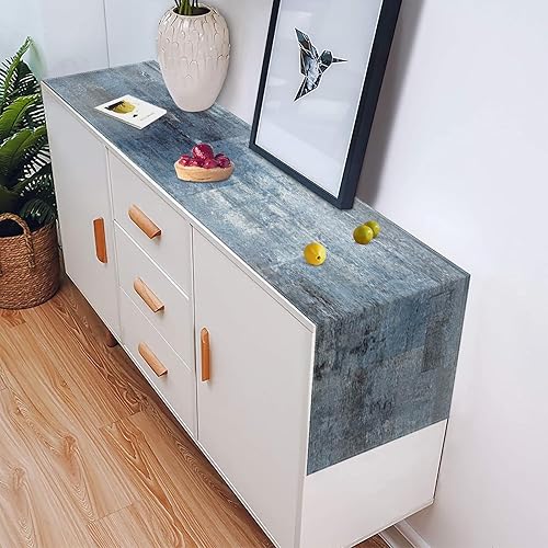 Miniatura 6 de Emvency Camino de mesa estilo granja, pintura de arte abstracto, azul mezclilla, caminos de mesa para cocina, mesa de café, cenas familiares,