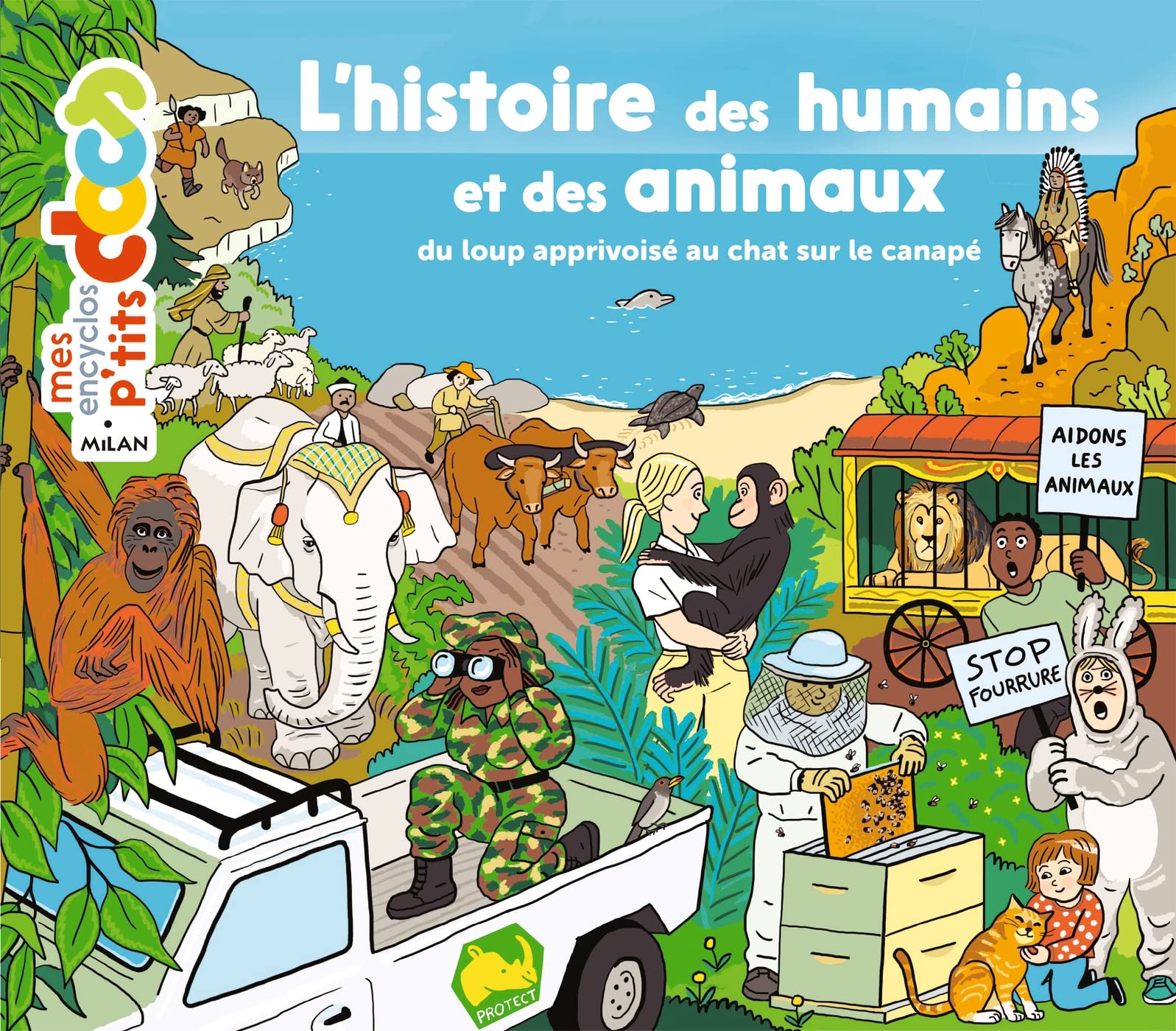 L'histoire des humains et des animaux: Du loup apprivoisé au chat sur le canapé