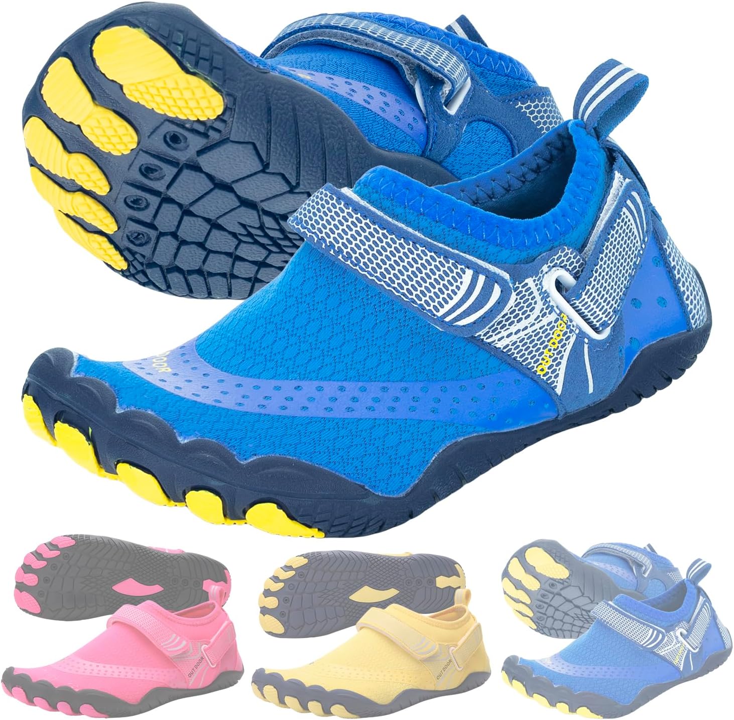 Blue Aqua Kids Water Shoe - Hard Sole Protection