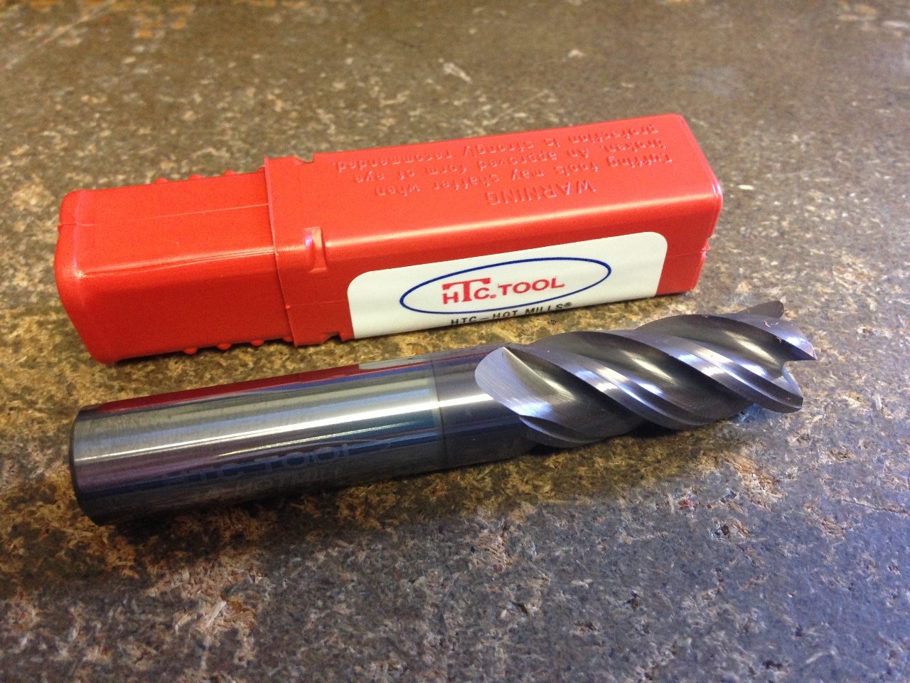 .625" 5/8" 4FL Single END Variable Helix AlTiN Coated Carbide END Mill