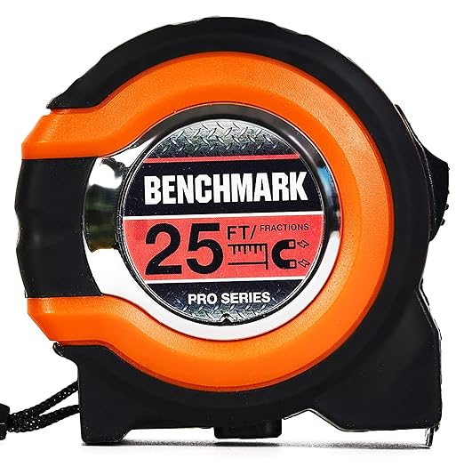 Benchmark - 3 Pack - Cintas Métricas 25 ft - Fácil Lectura 1/8 Pulgada miniatura 8