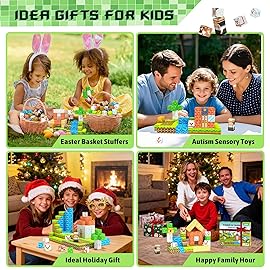 Magnetic Blocks, Stocking Stuffers for Kids, Creative Toddlers Toys Building Blocks,STEM Sensory Toys for Ages 3-5, 5-7, 8-13, Christmas Birthday Gifts for Boys & Girls