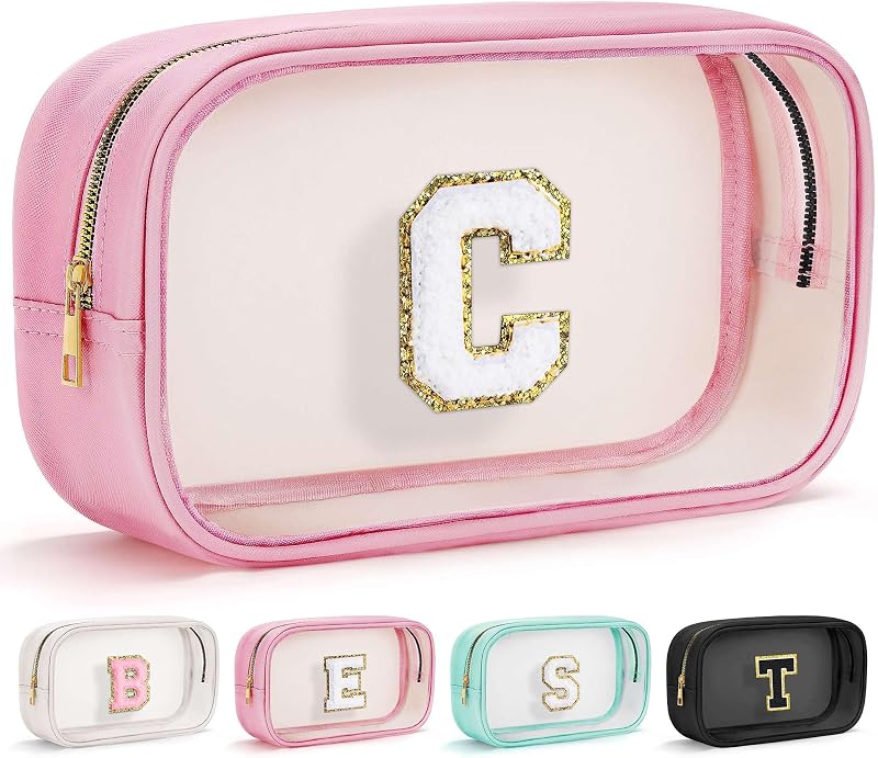 Necessaire de maquiagem transparente YOOLIFE, modelo C, Grande-Pink