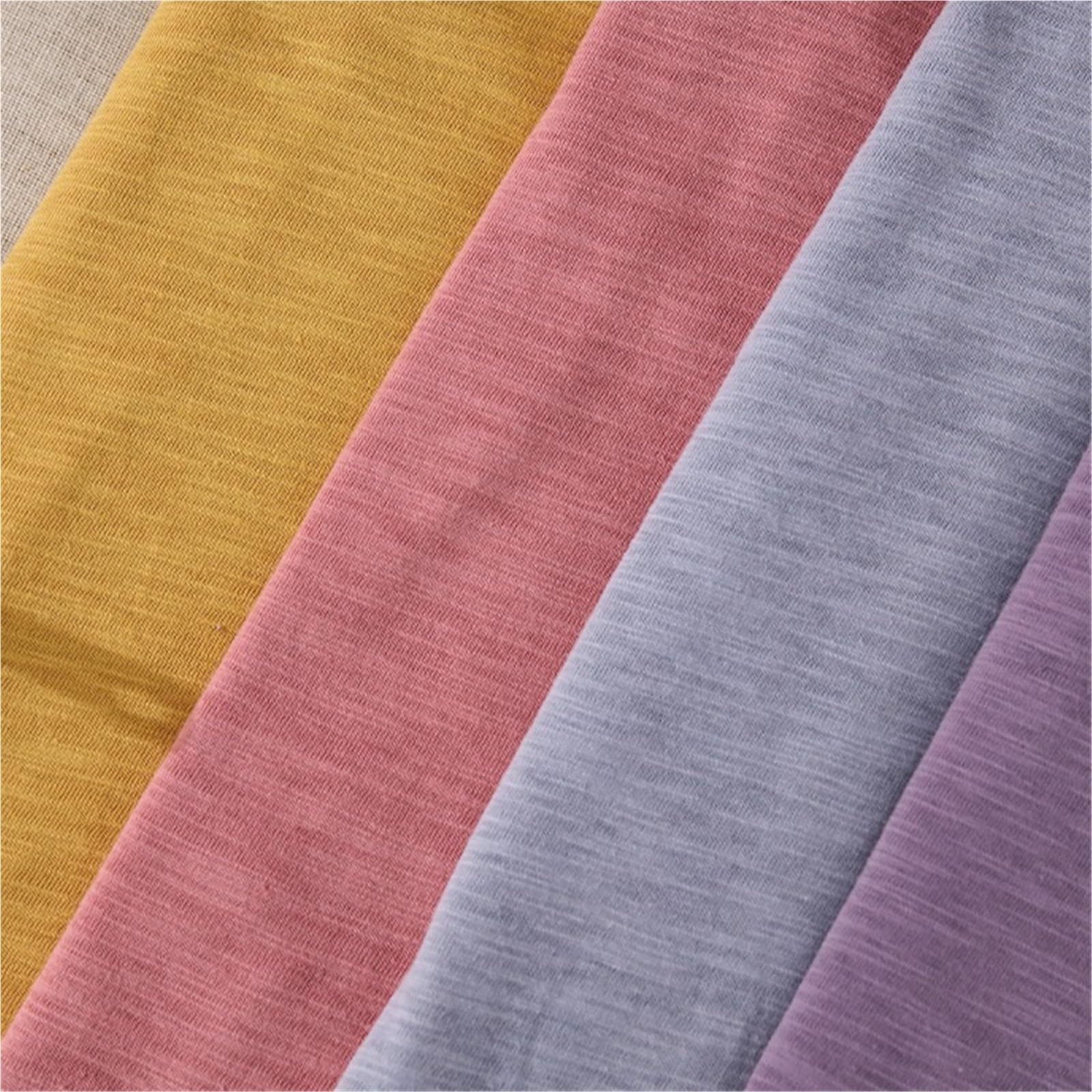 Baumwolltextur, weicher Jerseystoff, DIY-Handarbeitsstoff, atmungsaktives Sommer-T-Shirt, kurzärmeliges Nähmaterial(Color-41)