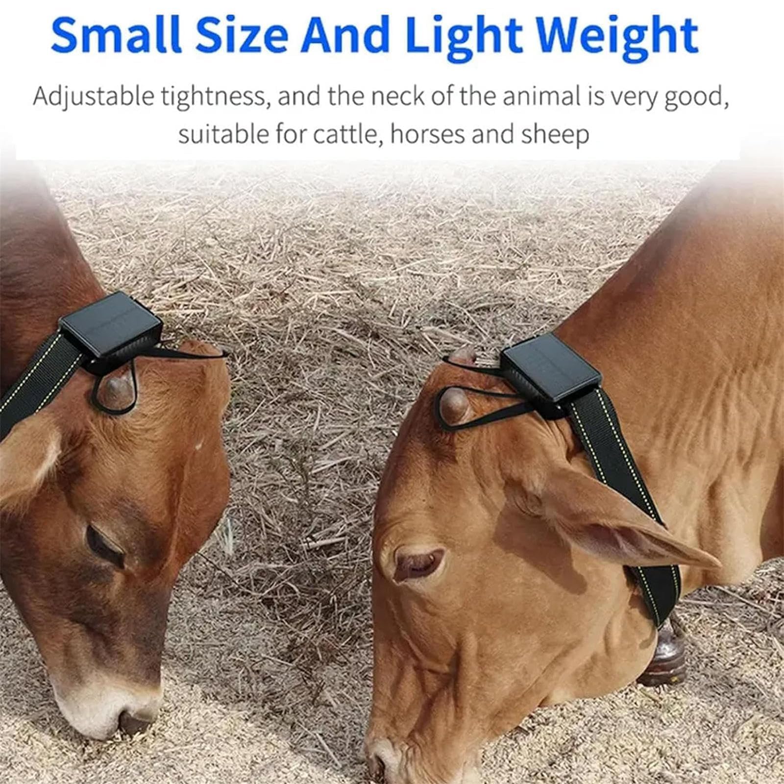 Rastreador De Animales Solares, Rastreador GPS De Vacas, Dispositivo Localizado para Ganado, Ovejas Y Caballos, Rastreador Anti-perdición, Pista Histórica, Posicionamiento En Tiempo Real/Impermeable