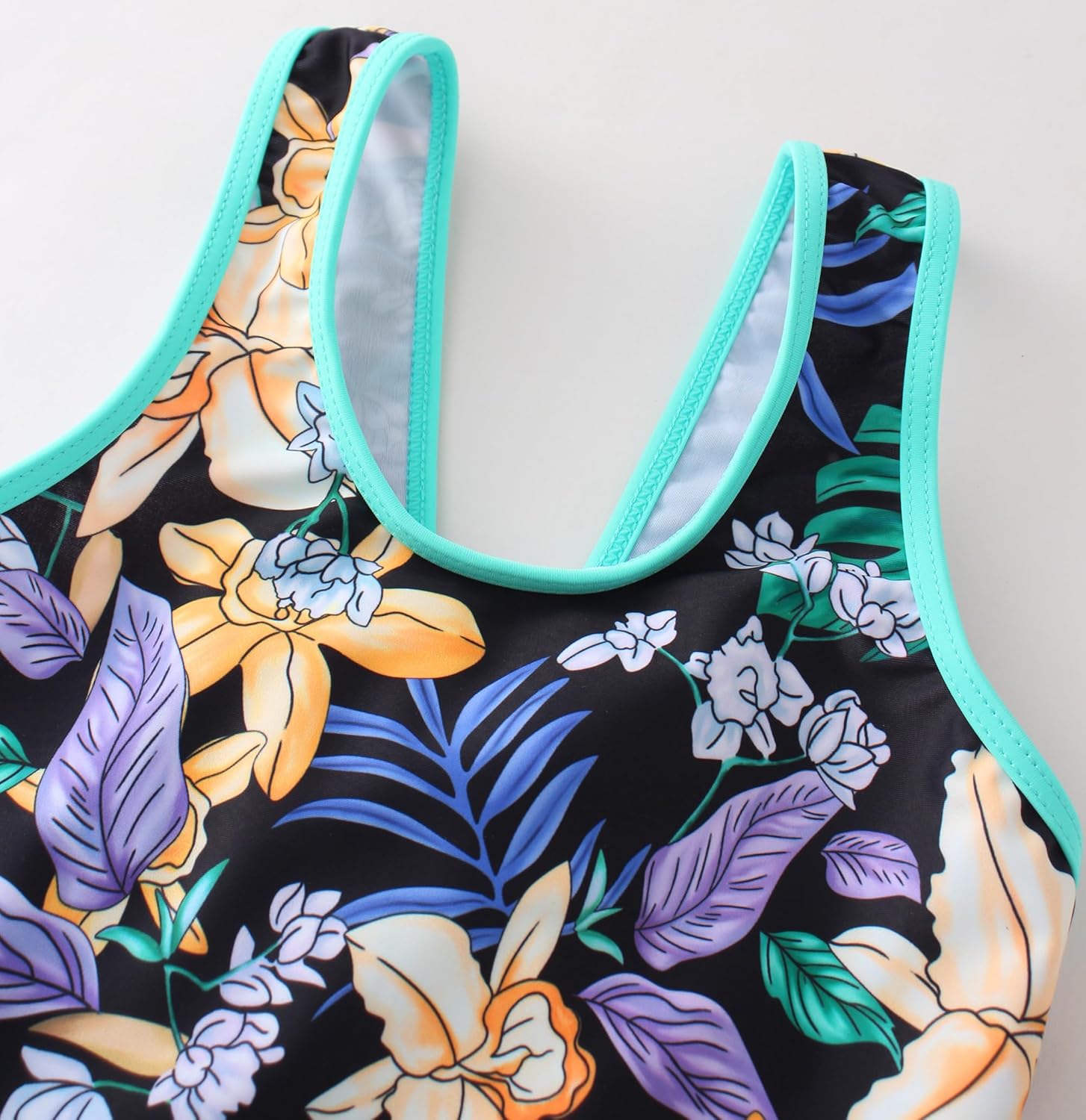 Girls One Piece Unicorn Swimsuit Mermaid Swimwear Rainbow Bathing Suit - Image 3