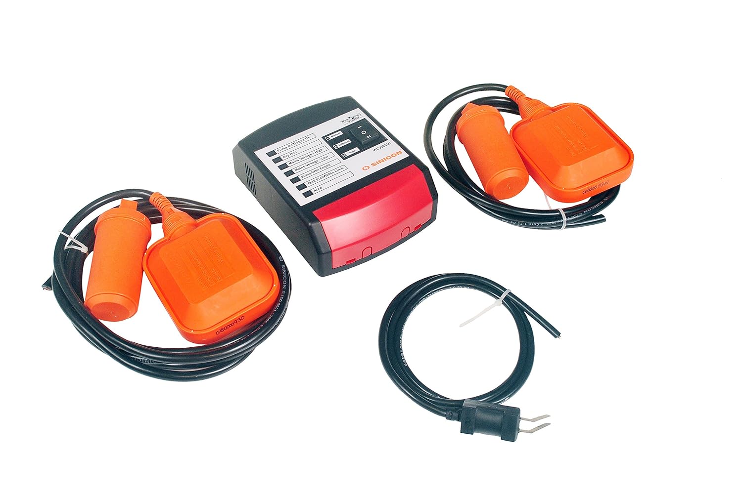 SINICON Water Level Controller with Dual Float Switches, a Dry Run